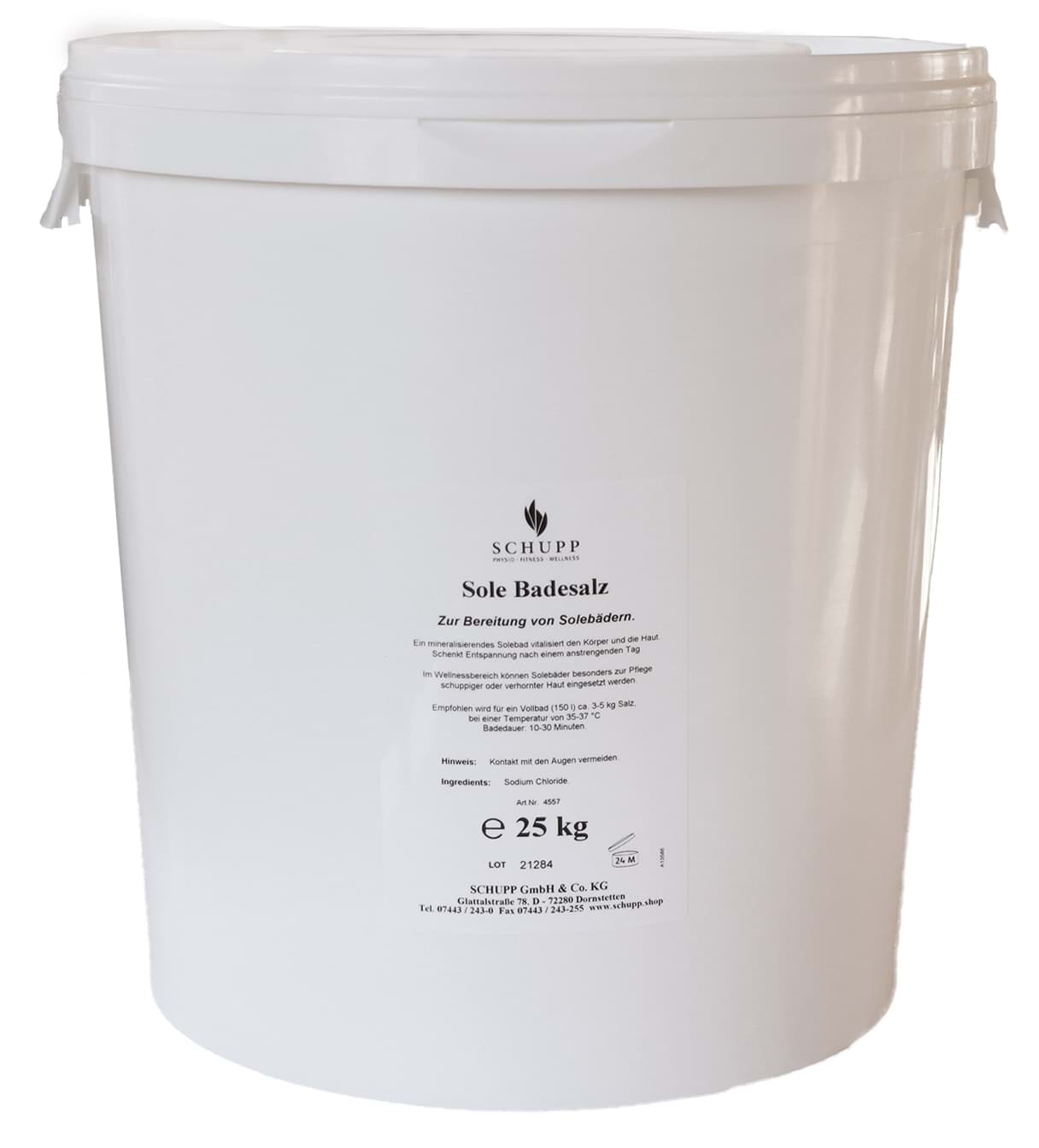 Sole Badesalz CE 25kg Eimer